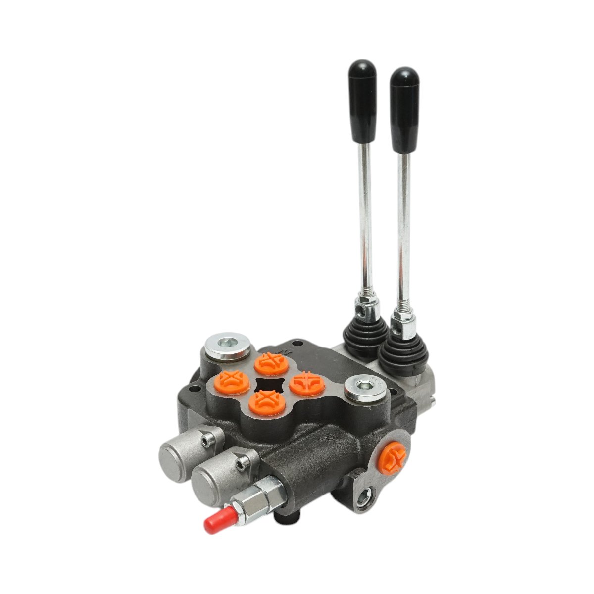 Distribuitor hidraulic cu 2 manete, lungime cablu 2m presiune 250 bar debit 80L/min Breckner Germany